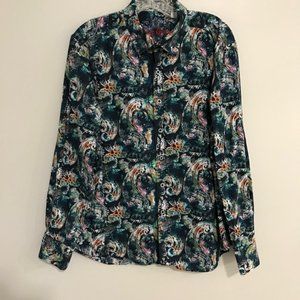 ROBERT GRAHAM Men's Long Sleeve Button Down Sport Shirt - Size XL
